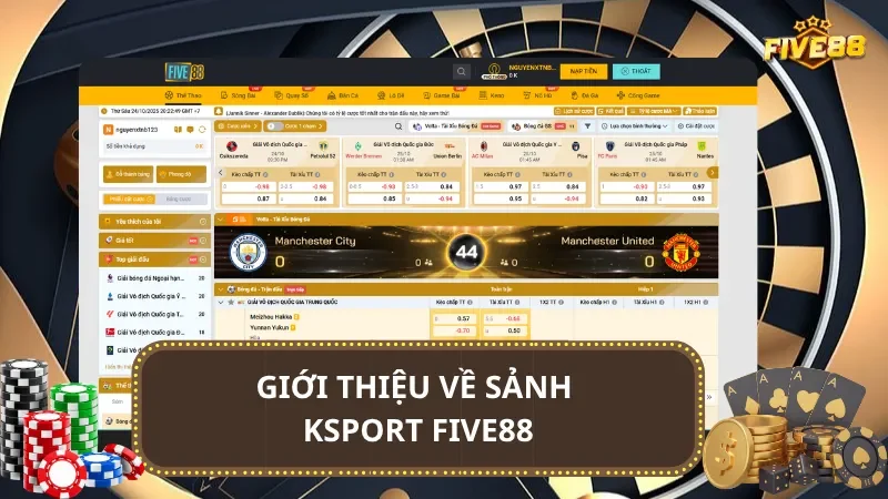 Giới thiệu về sảnh Ksport Five88